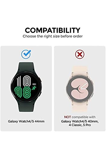 O Ozone Matte Case with Built in Screen Protector Compatible with Galaxy Watch 5 44mm (Pack of 4)