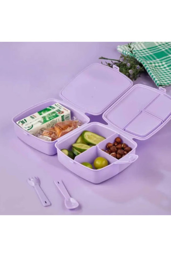 OEM Children's lunch box with cutlery - 15x14x19.3 cm, practical and durable