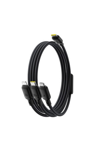 Baseus Cablu USB 3in1 Baseus, 100W, 1.5m, negru