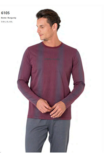 Pierre Cardin Men's Long Sleeve Pajama Set 61Al0In5Da