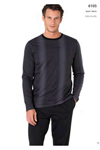 Pierre Cardin Men's Long Sleeve Pajama Set 61Al0In5Da