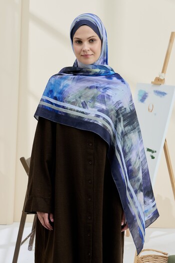 Modakaşmir Ashira Pattern Bamboo Shawl