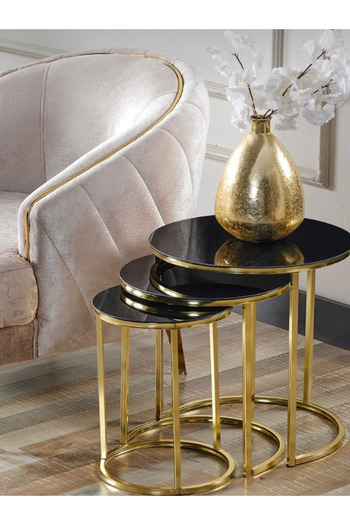 Desire Round Coffee Table Set – Elegant Design