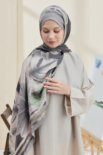 Modakaşmir Palmira Pattern Bamboo Shawl