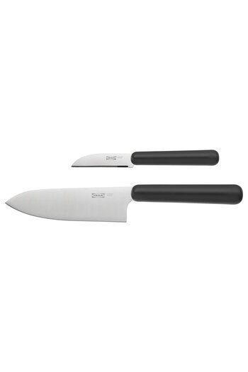 IKEA FÖRDUBBLA 2-piece knife set, grey