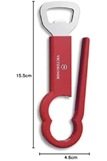 STOREMAX Polysight Pet Bottle Opener, Stainless, Stainless Steel, Red Trendzap 467437