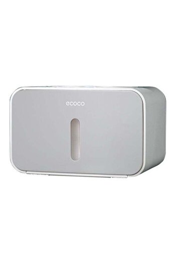 fun zone ecoco Wall Mounted Tissue Paper Dispensing Box Grey 21x13.5x13.5cm