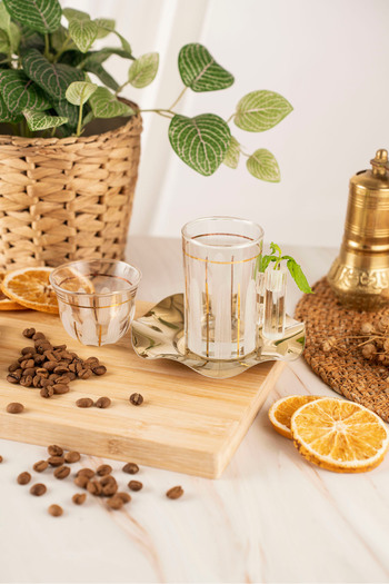 crystalhome 18 Piece Tea and Coffee Set