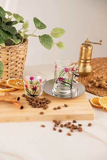 crystalhome 18 Piece Tea and Coffee Set