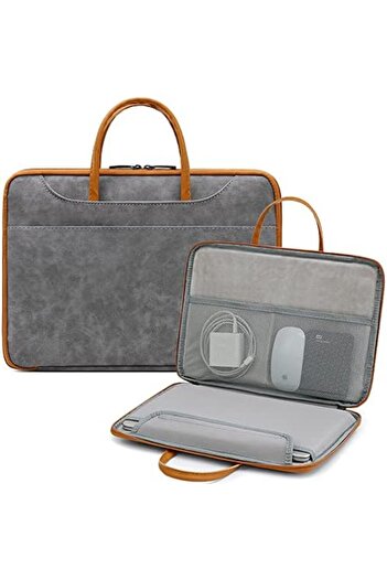 Generic Laptop Bag Carry Case 13 13.3 14 Inch, Leather fabric Waterproof Computer Sleeve Cover for Macbook A