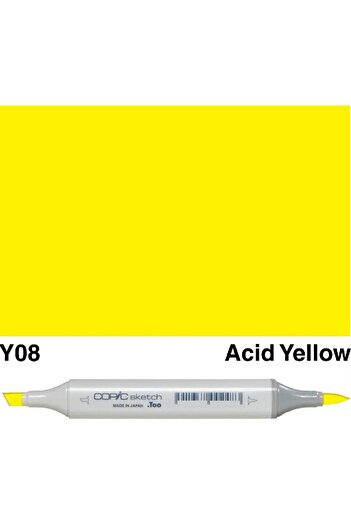Copic Sketch Y-08 Graphic Art Marker Acid Yellow