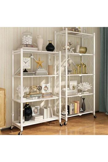 AGD Kitchen Storage Rack with 4 Layers, White