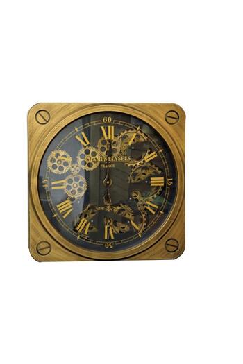 Menessa World Square Roman Numeral Wall Clock with Clock Wheel Decorative Gift