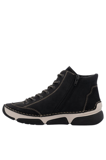 Rieker Casual boots, women, RIEKER, ANTISTRESS, 45906-00 black, leather 39
