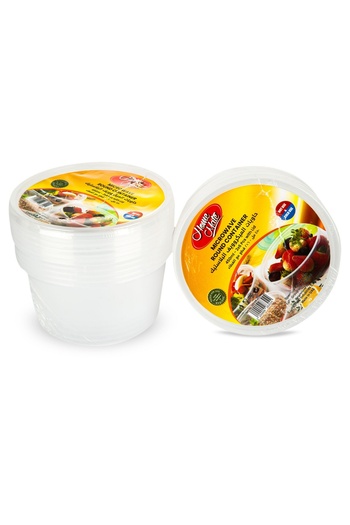 Homemate Home Mate Microwave Round Containers with Lids | 450ml | 2 x 6 Pcs Set