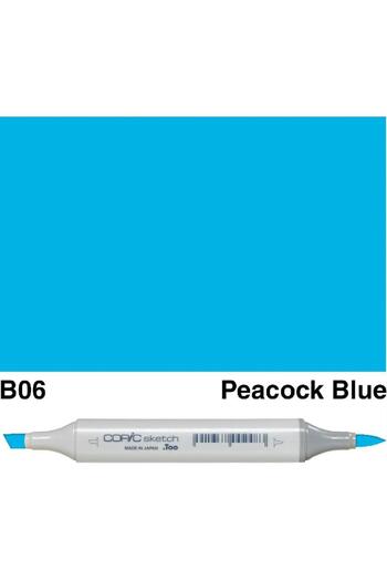 Copic Sketch B-06 Graphic Art Marker Peacock Blue