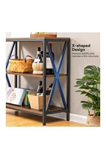 Crestj Wooden console table, modern multipurpose entryway table