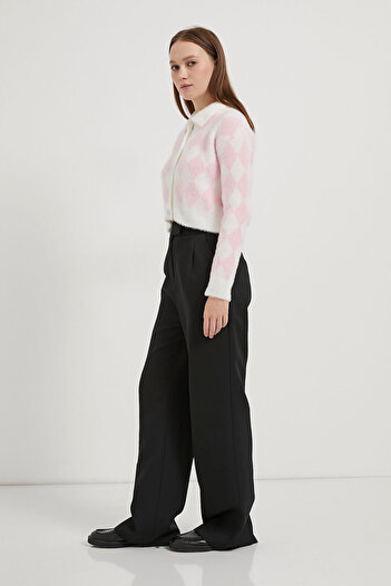 Arma Life Armalife 3108 Beli Elastic Cirt Closure Palazzo Women's Pants