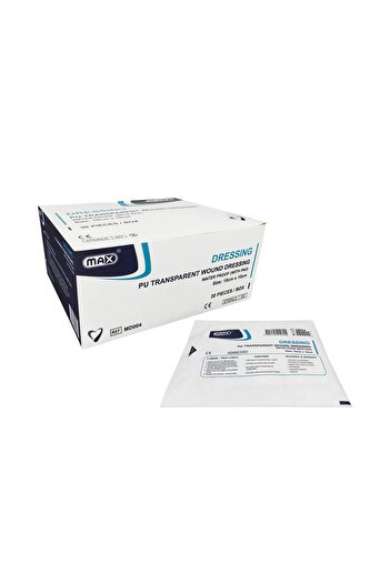 Max PU Transparent Adhesive Wound Dressing 10x10cm, 30/box