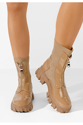 B T Shoes Khaki dámské kotníková obuv Andalla