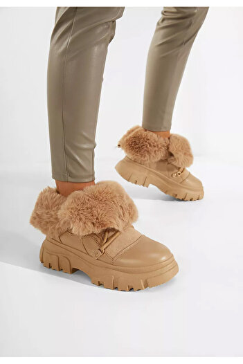 B T Shoes Αρβυλάκια γυναικεία Χακι Fralesia