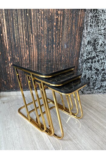 Desire Z Stackable Coffee Table, Elegant Design, Living Room, Rectangular, 3 Pieces