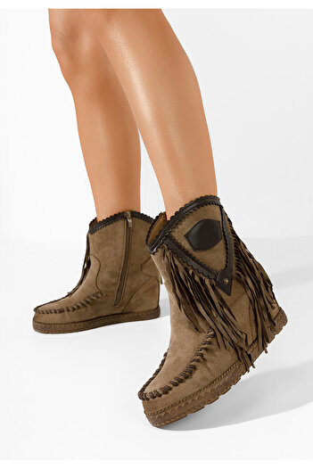 B T Shoes Γυναικείες mocc μποτες Irya μπεζ