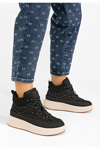 B T Shoes Γυναικεία μποτάκια Darana Μαύρα