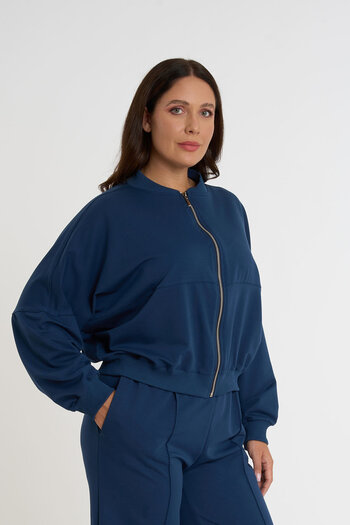 HANIQA Zippered Tracksuit Top