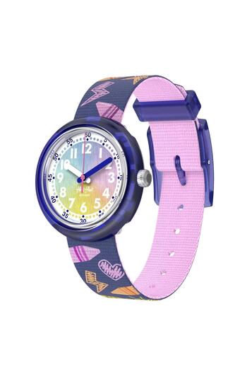 Flik Flak Fpnp173 Flik Flak Rainbow Crayons Children's Wristwatch