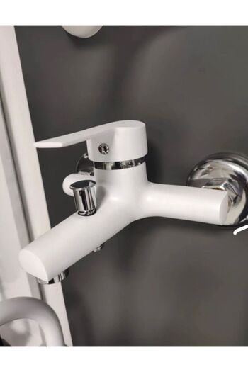 YDGR Dalyan White Chrome Bathroom Faucet Tap Fountain