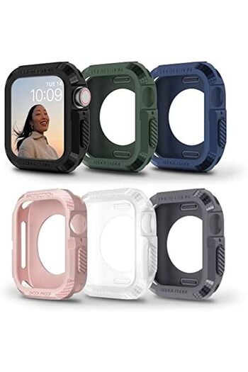 O Ozone Rugged Cover Series Compatible with Apple Watch Series 8 41mm Case with Screen Protector (Pa