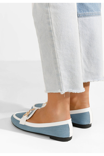 B T Shoes Loafers γυναικεια Maribel Γαλάζιο