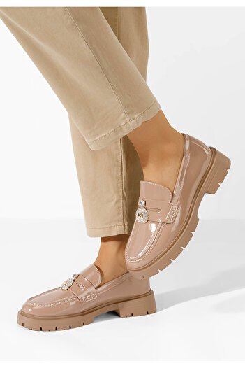 B T Shoes Loafers γυναικεια Asuna χακι