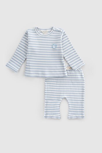 Little Gusto Organic Cotton Camisole Modal Blue Baby Set