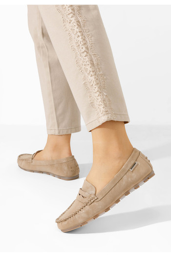 B T Shoes Khaki dámské mokasíny Luminia V3