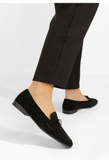 B T Shoes Μοκασίνια γυναικεια Jacqueline μαύρα