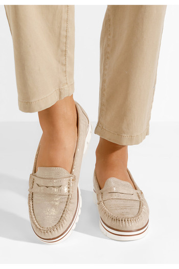 B T Shoes Women's loafers Manise V2 gold