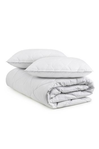 H Hotel Supplier Hotel Supplier duvet set, 150 x 200 cm, cotton face, 400g/sqm, washable at 90°C + 1 Pillowcase 50 x 70 cm