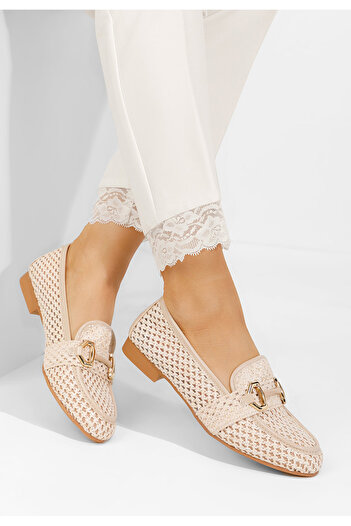 B T Shoes Μοκασίνια γυναικεια Aμπεζpina μπεζ