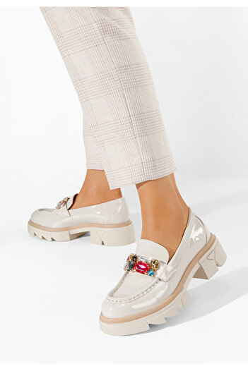 B T Shoes Μοκασίνια γυναικεια Karisa μπεζ
