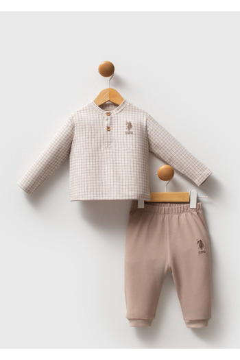 U.S. Polo Assn. U.S. Polo Assn Usb2576 Boy's Beige Suit