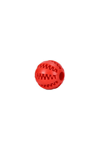 Nobrand Slow feeding rubber ball for dogs and cats, 5 cm, red