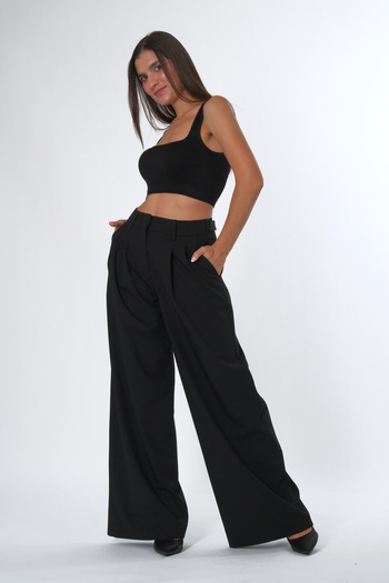 ABBRA Women's Extra Wide Leg Adjustable Pants