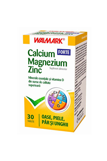 Other Calcium + Magnesium + Zinc Forte, 30 Capsules, Walmark