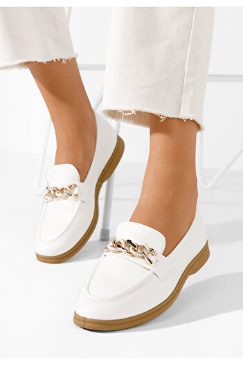B T Shoes Loafers γυναικεια Eroche λευκά