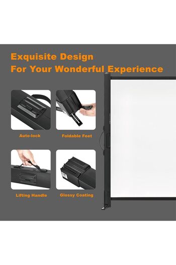 OEM Execelimage-TT50V 50 inch projection screen with stand, 4:3, portable, easy to install and transport