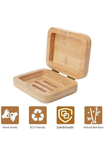Generic Gocokia Home Storage Box Accessories Storage, Handmade Bamboo Wooden Soap Holder, Bathroom Soap Dish