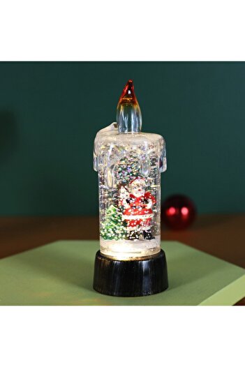 Flippy Lumânare de Crăciun, Flippy, Lumânare Fulgi de Nea, Moș Crăciun, Iluminare LED, 13 x 5 x 5 cm