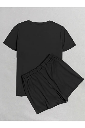 Flaubert - Aje Printed Cotton Oversize T-Shirt Shorts 2-Piece Set Large Size